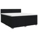 Pat boxspring cu saltea Negru 140 x 200 cm Țesătură - WALTI WALTI