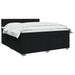 Pat boxspring cu saltea Negru 180 x 200 cm Țesătură - WALTI WALTI