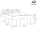 Pat boxspring cu saltea Gri închis 200 x 200 cm Țesătură - WALTI WALTI