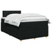 Pat boxspring cu saltea Negru 120 x 190 cm Țesătură - WALTI WALTI