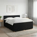 Pat boxspring cu saltea Negru 140 x 190 cm Țesătură - WALTI WALTI