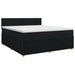 Pat boxspring cu saltea Negru 180 x 200 cm Țesătură - WALTI WALTI