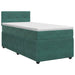Pat boxspring cu saltea Verde închis 90 x 200 cm Catifea - WALTI WALTI