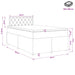 Pat boxspring cu saltea cu headboard Roz 120 x 190 cm Catifea - WALTI WALTI