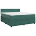 Pat boxspring cu saltea Verde închis 160 x 200 cm Catifea - WALTI WALTI