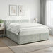Pat boxspring cu saltea Gri deschis 180 x 200 cm Catifea - WALTI WALTI