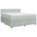 Pat boxspring cu saltea Gri deschis 180 x 200 cm Catifea - WALTI WALTI