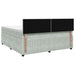 Pat boxspring cu saltea Gri deschis 180 x 200 cm Catifea - WALTI WALTI