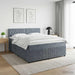 Pat boxspring cu saltea Gri închis 180 x 200 cm Catifea - WALTI WALTI