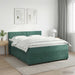 Pat boxspring cu saltea Verde închis 180 x 200 cm Catifea - WALTI WALTI