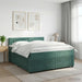 Pat boxspring cu saltea Verde închis 160 x 200 cm Catifea - WALTI WALTI