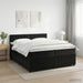Pat boxspring cu saltea cu headboard Negru 200 x 200 cm Catifea - WALTI WALTI