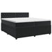 Pat boxspring cu saltea cu headboard Negru 200 x 200 cm Catifea - WALTI WALTI