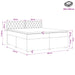 Pat boxspring cu saltea cu headboard Negru 200 x 200 cm Catifea - WALTI WALTI