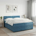 Pat boxspring cu saltea Albastru închis 200 x 200 cm Catifea - WALTI WALTI