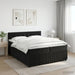 Pat boxspring cu saltea cu headboard Negru 200 x 200 cm Catifea - WALTI WALTI