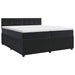 Pat boxspring cu saltea cu headboard Negru 200 x 200 cm Catifea - WALTI WALTI