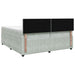 Pat boxspring cu saltea Gri deschis 200 x 200 cm Catifea - WALTI WALTI