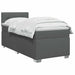 Pat box spring cu saltea și LED Gri închis 100 x 200 cm - WALTI WALTI