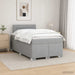 Pat box spring cu saltea și LED Gri deschis 120 x 200 cm - WALTI WALTI