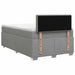 Pat box spring cu saltea și LED Gri deschis 120 x 190 cm - WALTI WALTI