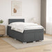 Pat box spring cu saltea și LED Gri închis 120 x 200 cm - WALTI WALTI