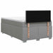 Pat box spring cu saltea și LED Gri deschis 120 x 190 cm - WALTI WALTI