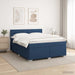Pat box spring cu saltea și LED albastru 180 x 200 cm Țesătură - WALTI WALTI