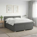 Pat box spring cu saltea și LED Gri închis 180 x 200 cm - WALTI WALTI