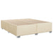 Pat box spring cu saltea și LED Crem 180 x 200 cm Țesătură - WALTI WALTI