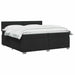 Pat box spring cu saltea și LED Negru 200 x 200 cm Țesătură - WALTI WALTI