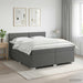 Pat box spring cu saltea și LED Gri închis 200 x 200 cm - WALTI WALTI