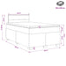 Pat box spring cu saltea și LED Gri deschis 120 x 190 cm - WALTI WALTI