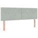 Pat box spring cu saltea și LED Gri deschis 160 x 200 cm - WALTI WALTI