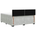 Pat box spring cu saltea și LED Gri deschis 160 x 200 cm - WALTI WALTI