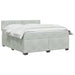 Pat box spring cu saltea și LED Gri deschis 160 x 200 cm - WALTI WALTI