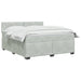 Pat box spring cu saltea și LED Gri deschis 160 x 200 cm - WALTI WALTI