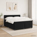 Pat box spring cu saltea și LED Negru 160 x 200 cm Catifea - WALTI WALTI
