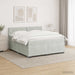Pat box spring cu saltea și LED Gri deschis 160 x 200 cm - WALTI WALTI