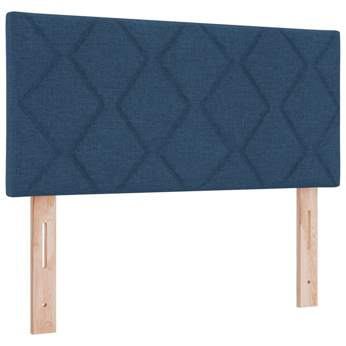 Pat boxspring cu saltea albastru 90 x 190 cm Țesătură - WALTI WALTI