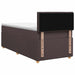 Pat boxspring cu saltea Maro închis 90 x 200 cm Țesătură - WALTI WALTI