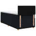Pat boxspring cu saltea Negru 100 x 200 cm Țesătură - WALTI WALTI