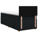 Pat boxspring cu saltea Negru 100 x 200 cm Țesătură - WALTI WALTI