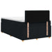 Pat boxspring cu saltea Negru 120 x 200 cm Țesătură - WALTI WALTI