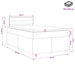 Pat boxspring cu saltea Negru 120 x 200 cm Țesătură - WALTI WALTI