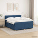 Pat boxspring cu saltea albastru 180 x 200 cm Țesătură - WALTI WALTI