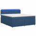 Pat boxspring cu saltea albastru 180 x 200 cm Țesătură - WALTI WALTI