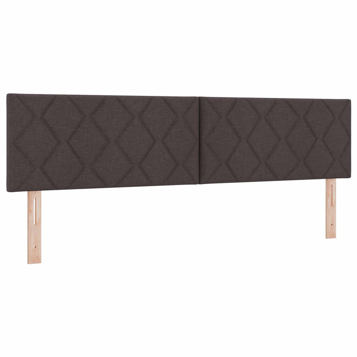 Pat boxspring cu saltea Maro închis 180 x 200 cm Țesătură WALTI