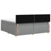 Pat boxspring cu saltea Gri deschis 200 x 200 cm Țesătură - WALTI WALTI