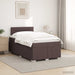Pat boxspring cu saltea Maro închis 120 x 190 cm Țesătură - WALTI WALTI